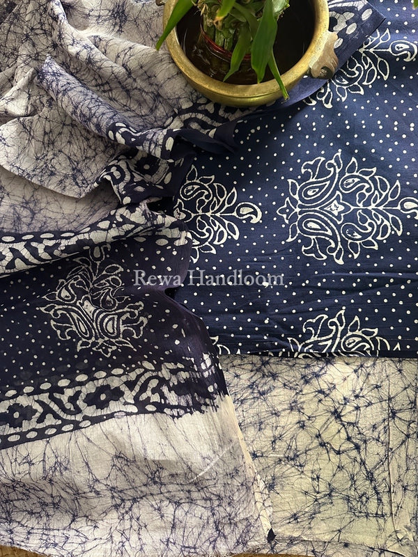 Batik Print Cotton Suit