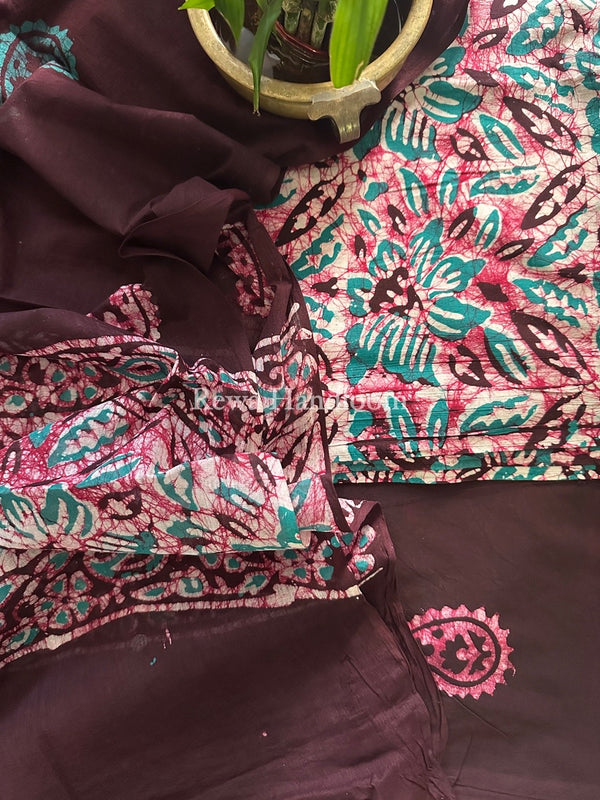 Batik Print Cotton Suit