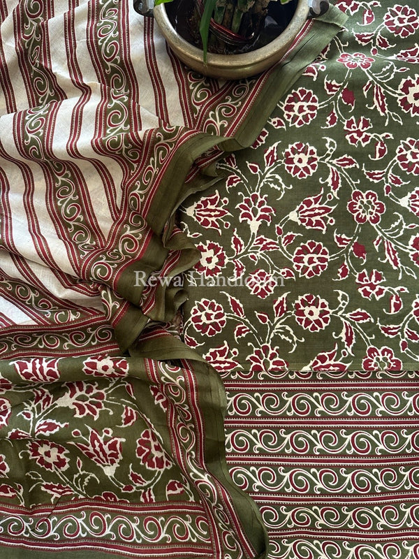 Batik Print Cotton Suit
