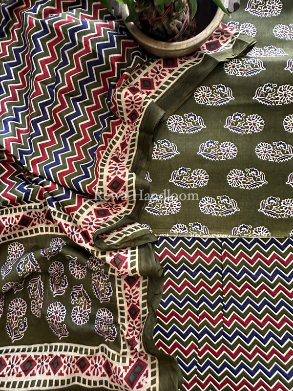 Batik Print Cotton Suit