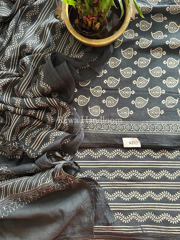 Dabu Print Cotton Suit