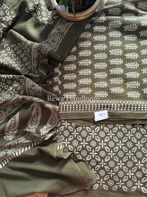 Dabu Print Cotton Suit