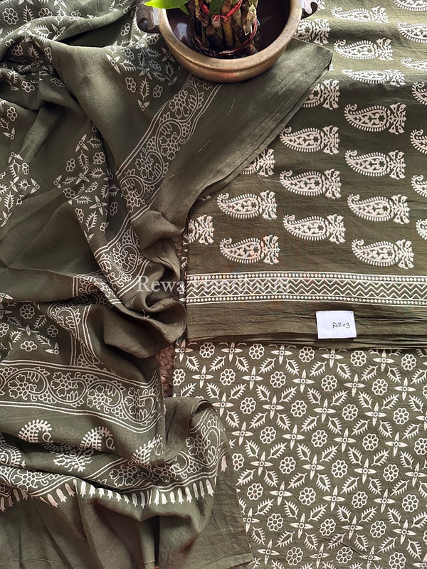 Dabu Print Cotton Suit
