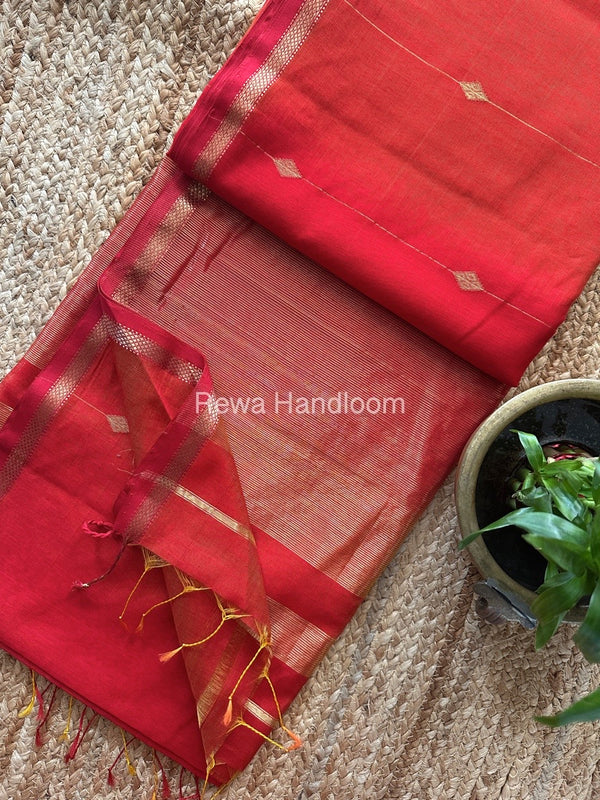 Zari Butti Maheshwari Saree