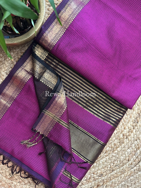 Maheshwari Garbha Reshami Silk Saree