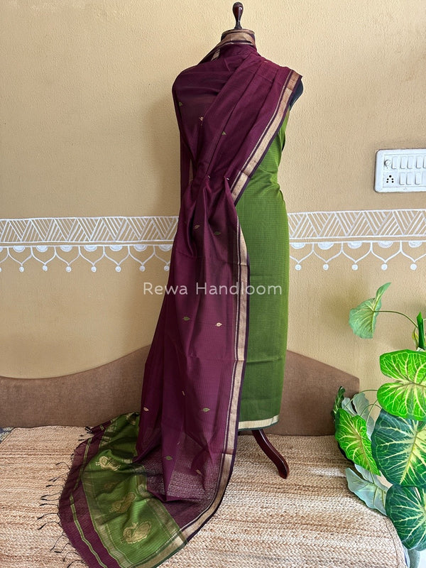 Maheshwari Motifs Top-Dupatta Set