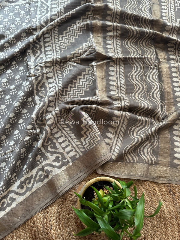 Tissue Lining Kashish Print Saree