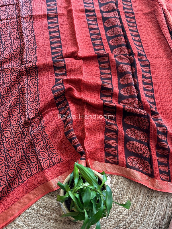 Maheshwari Bagh Print Saree
