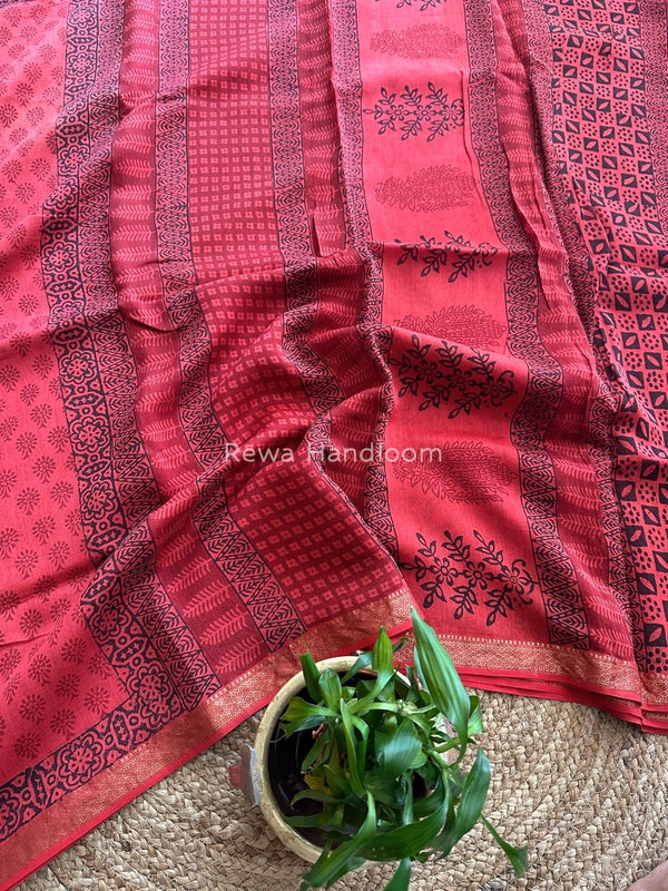 Maheshwari Bagh Print Saree