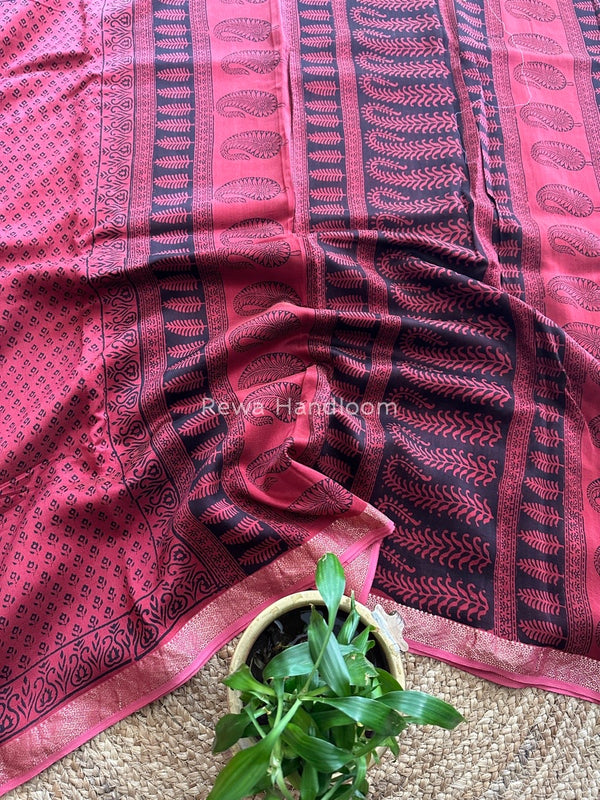 Maheshwari Bagh Print Saree
