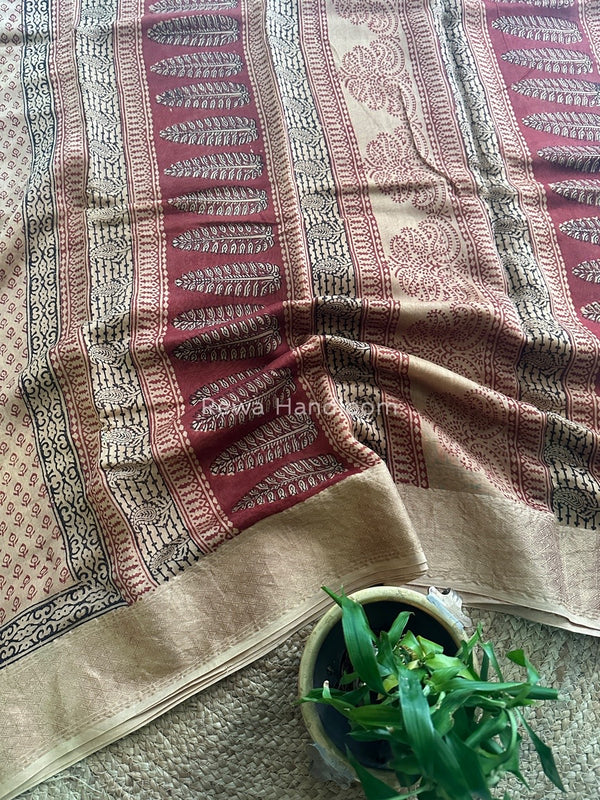 Maheshwari Bagh Print Saree