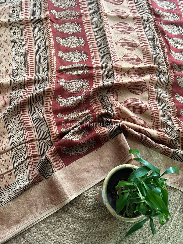 Maheshwari Bagh Print Saree