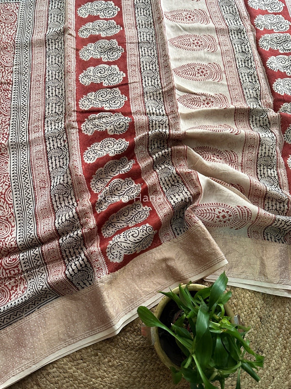 Maheshwari Bagh Print Saree