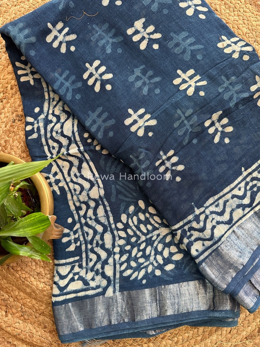 Cotton Linen Saree