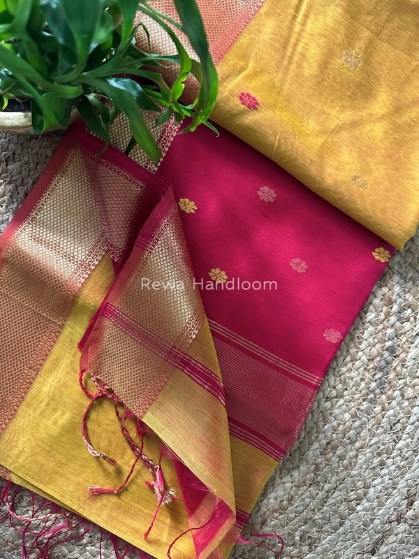 Zari Butti Maheshwari Saree