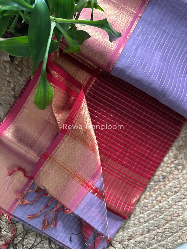 Maheshwari Zari Linning Saree