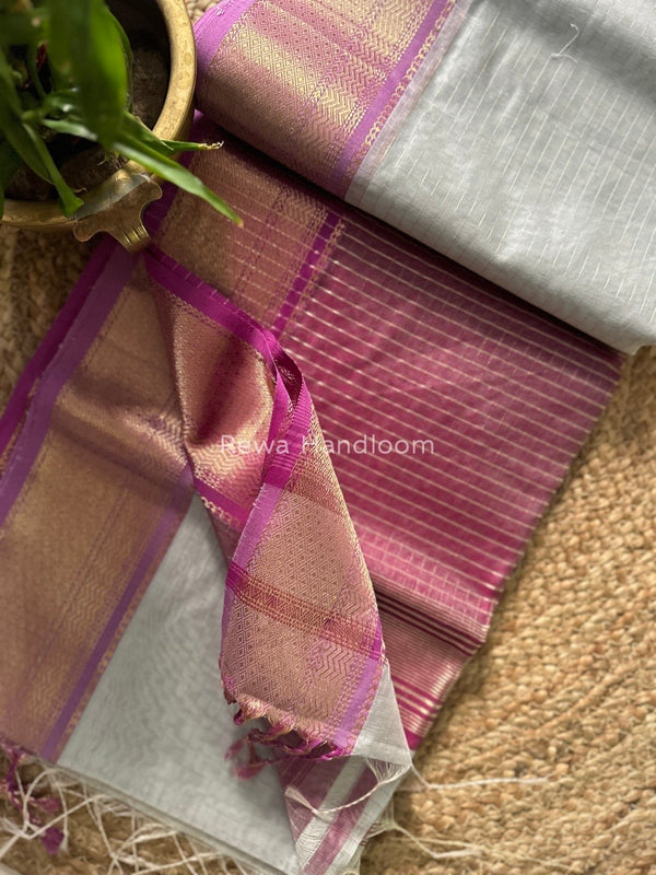 Maheshwari Zari Linning Saree