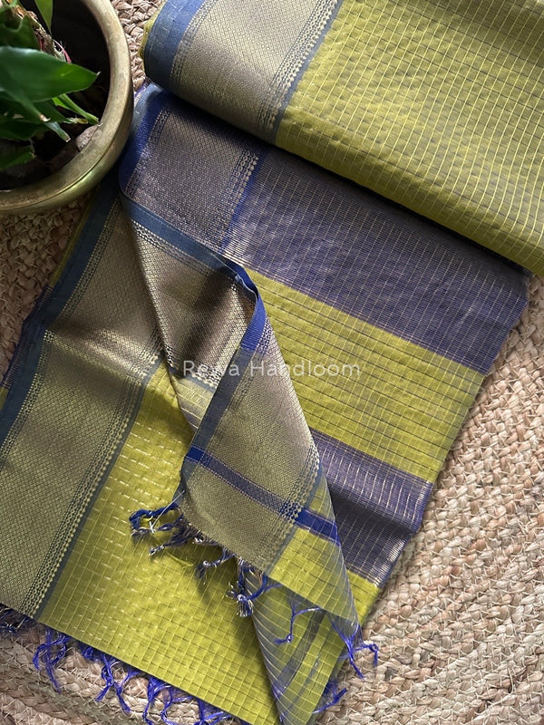Maheshwari Zari Checks Saree