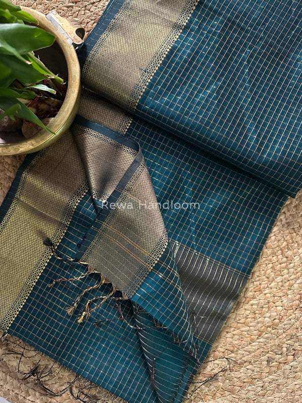 Maheshwari Zari Checks Saree