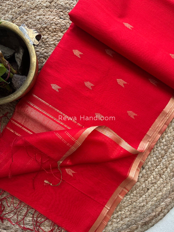 Zari Butti Maheshwari Saree