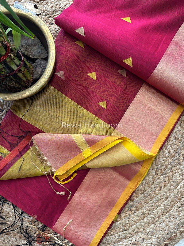 Zari Butti Maheshwari Saree