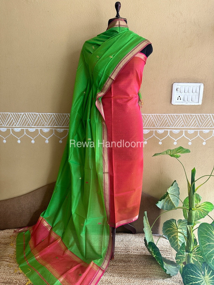 Maheshwari Motifs Top-Dupatta Set