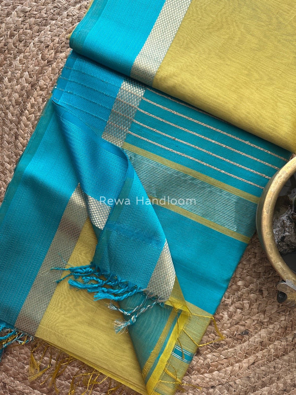 Maheshwari Resham Thread Border Saree