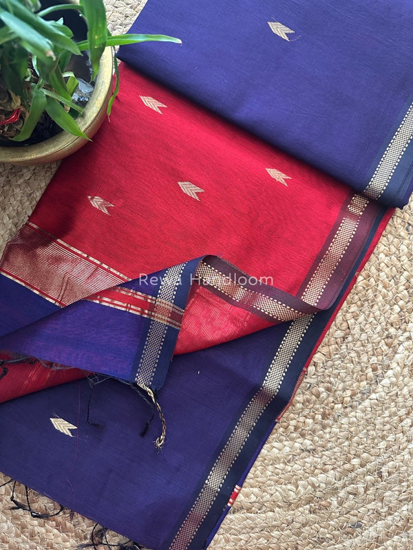 Zari Butti Maheshwari Saree