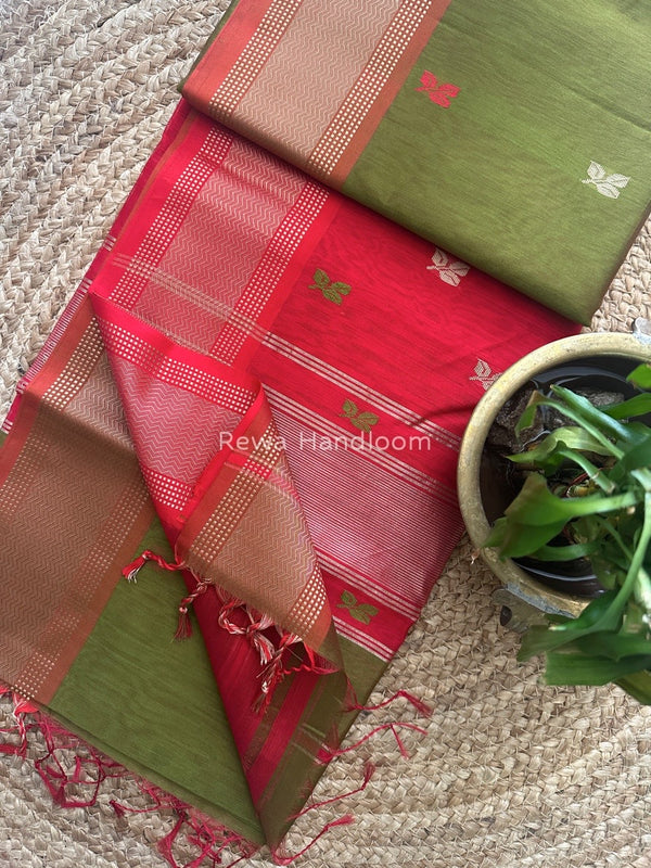 Maheshwari Resham Thread Butti Saree