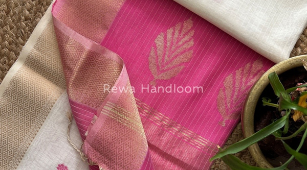 Embracing Timeless Elegance—Maheshwari Butta Pallu Sarees by Rewa Handloom