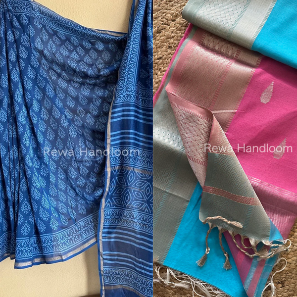 Difference between Chanderi and Maheshwari Sarees