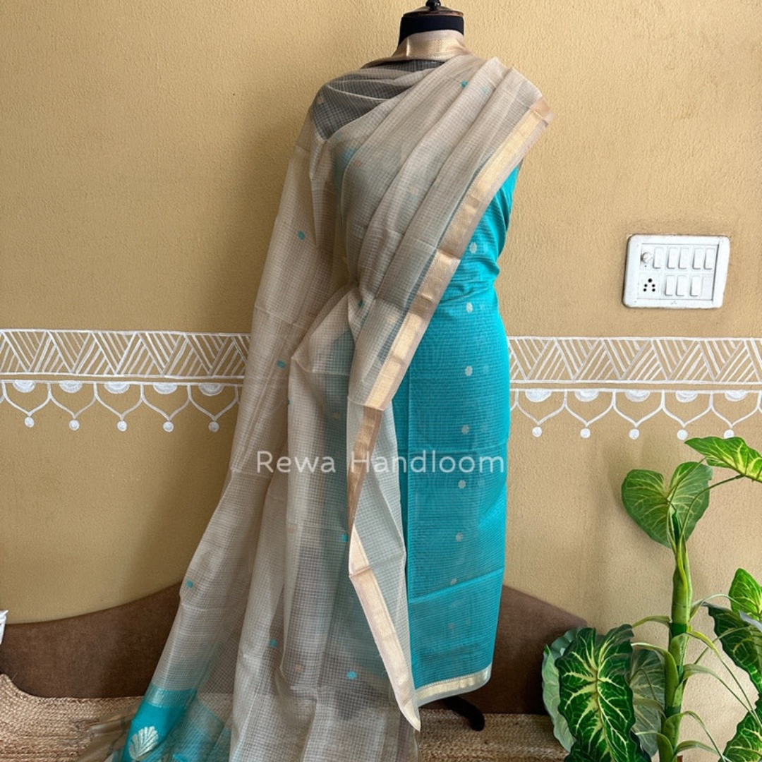 Maheshwari Katan Suit Sets – A Royal Weave for Timeless Elegance