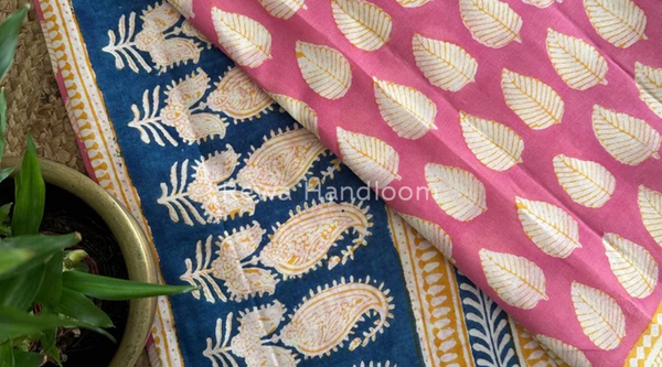 Indigo Bagh Print Cotton Sarees – A Rustic Blend of Heritage and Elegance