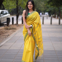 Maheshwari Handloom Silk Sarees