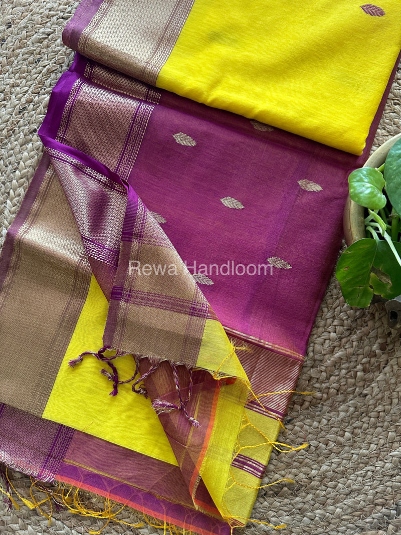 Maheshwari Flower (Rui Phool) Butti Saree