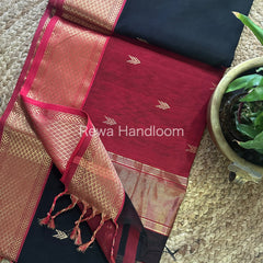 Maheshwari Zari V-Shape Butti