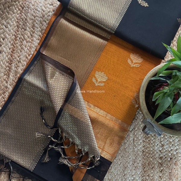 Maheshwari Lotus Butta Sarees | Rewa Handloom