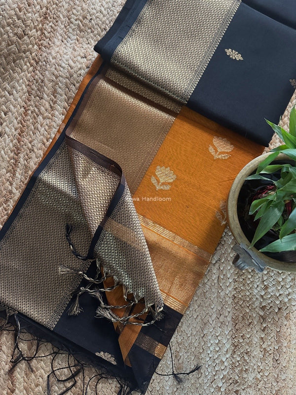 Maheshwari Lotus Butta Sarees | Rewa Handloom