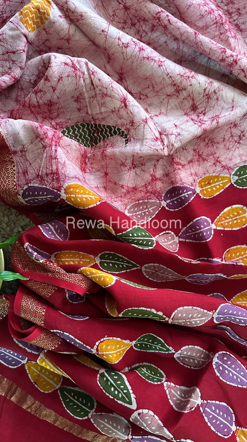 Maheshwari Indonesian Batik Print Sarees