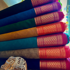 Maheshwari Zari Butti Sarees