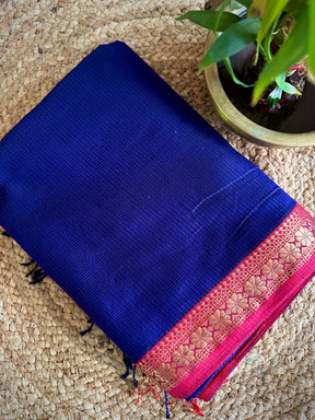 Maheshwari Garbha Reshami Silk Saree