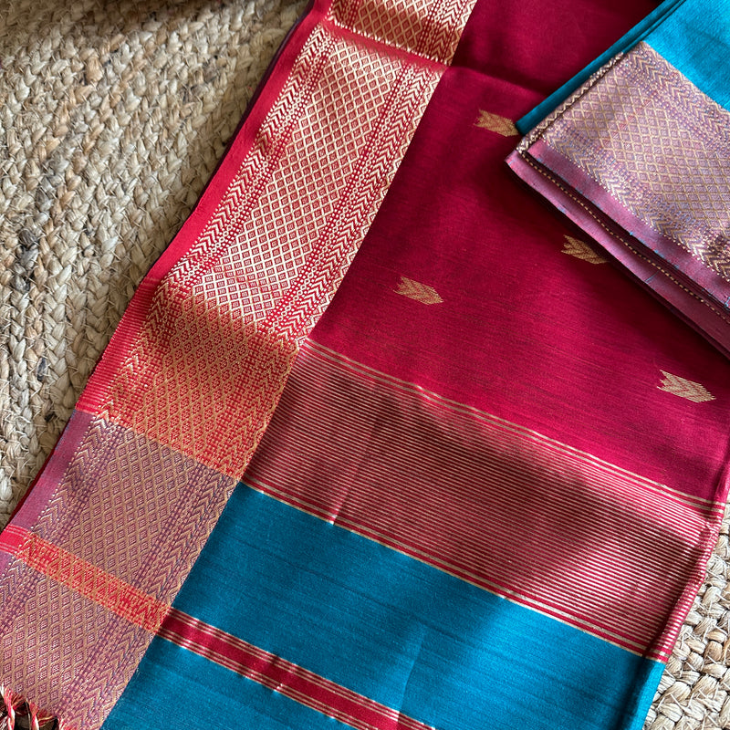  Motifs ~ Maheshwari Saree