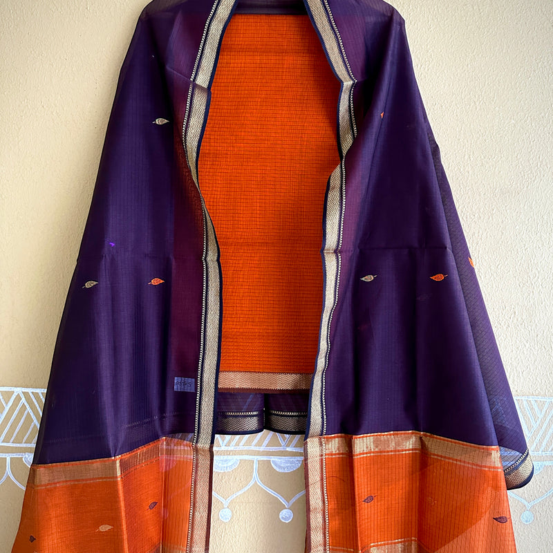 Maheshwari Motifs Top Dupatta Sets