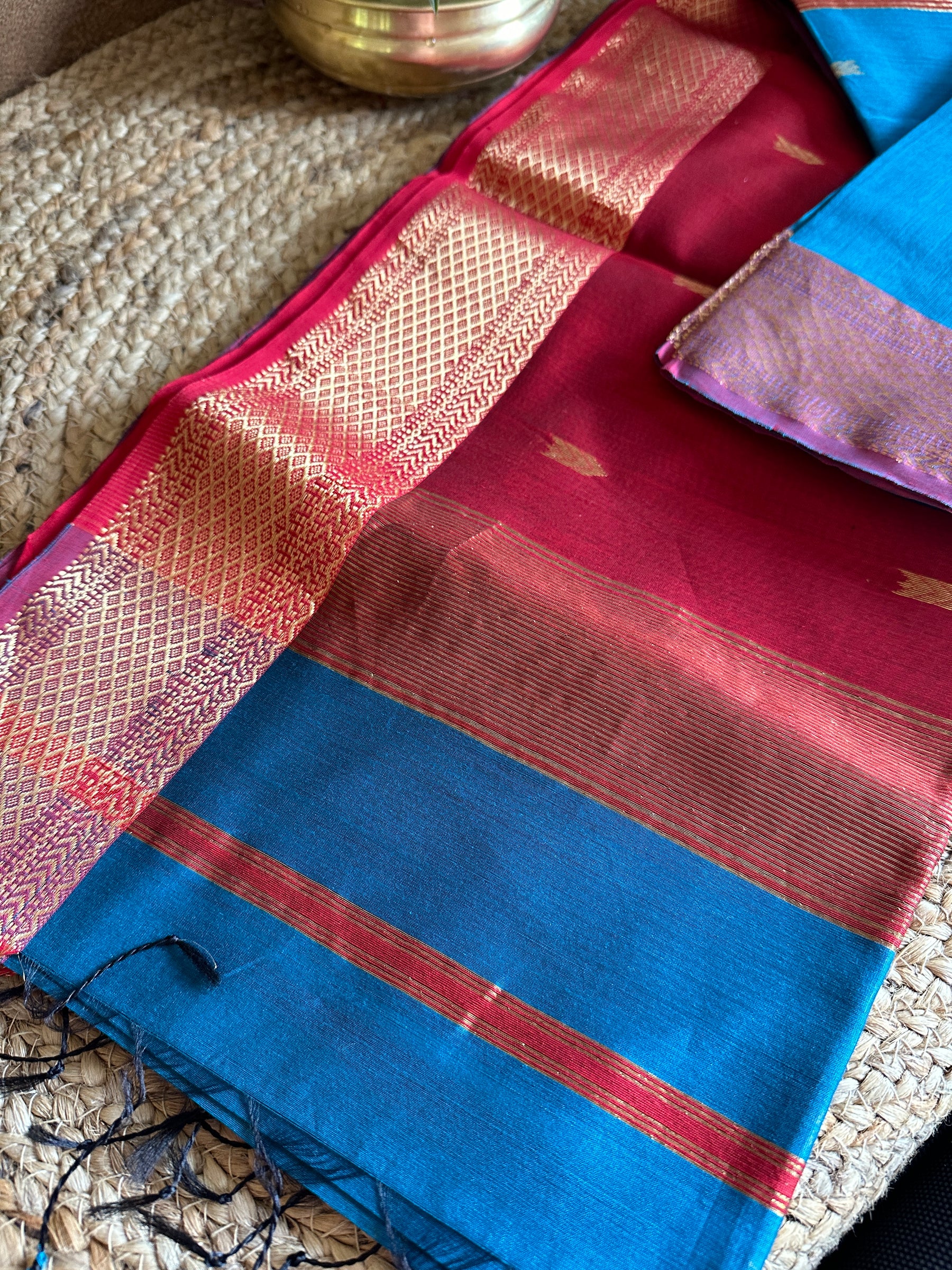 Rama Motifs ~ Maheshwari Saree