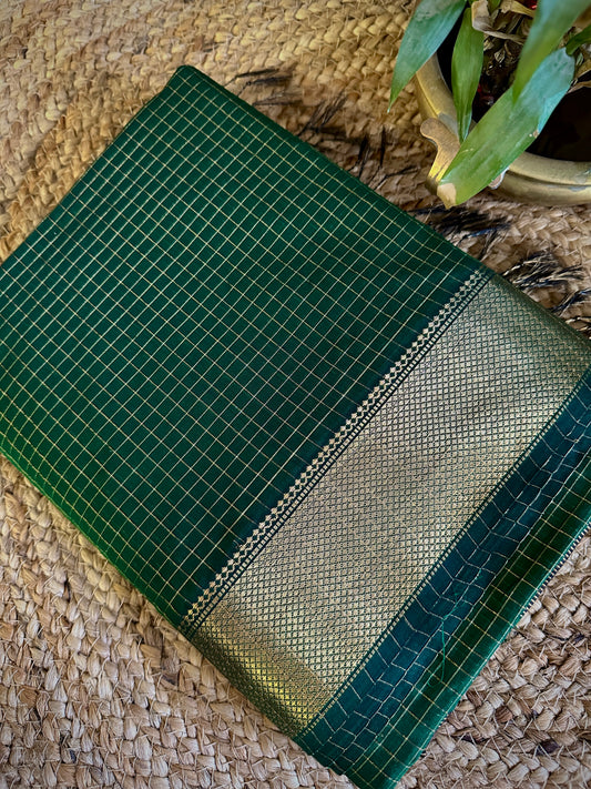 Maheshwari Zari Checkered Sarees