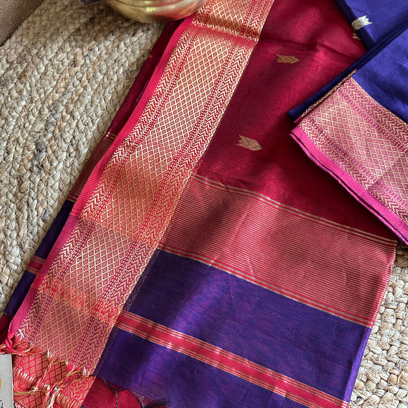  Motifs ~ Maheshwari Saree