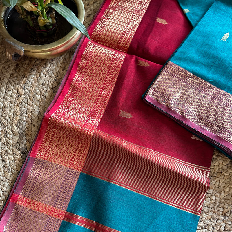  Motifs ~ Maheshwari Saree