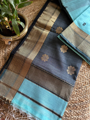  Flower Motifs ~ Maheshwari Saree