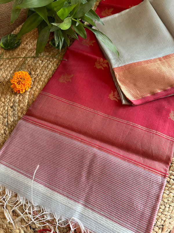 Maheshwari 75 Silk Grey Saree