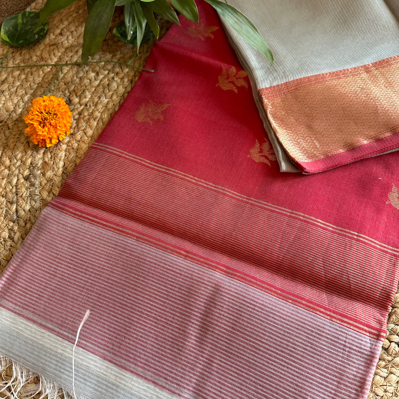 Maheshwari 75 Silk Grey Saree